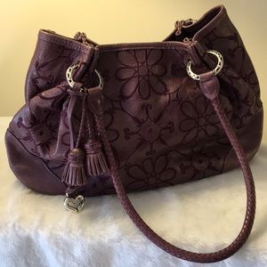 Brighton Valencia floral embroidered handbag